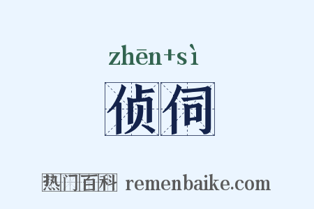 侦伺是什么意思的图片